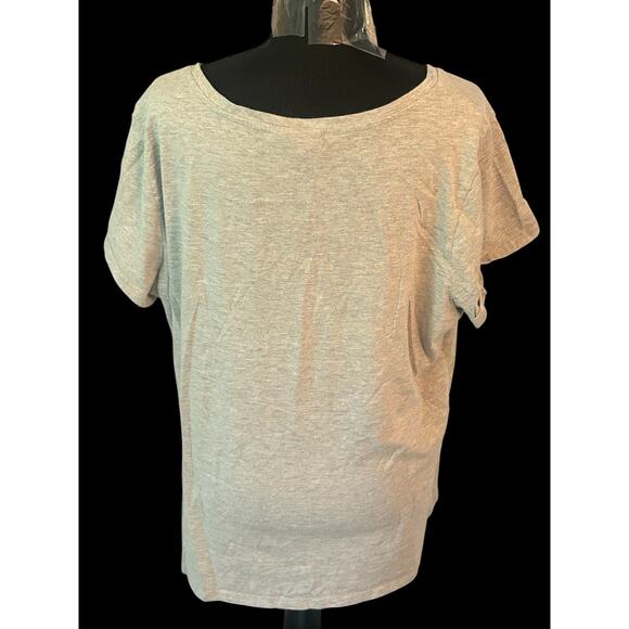 Bobbie Brooks Womens Gray LOVE Halloween T-shirt With Pumpkin Size 2XL - Picture 5 of 6